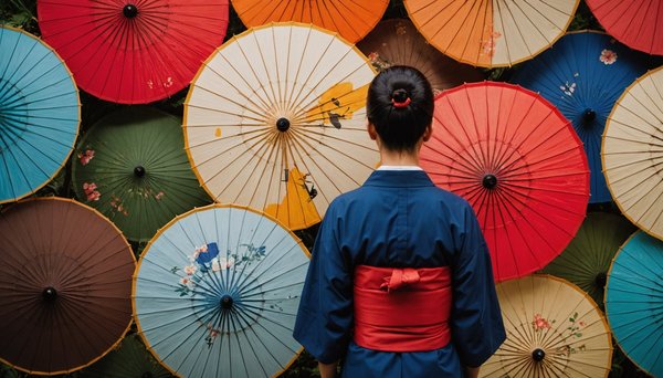 L'art du parapluie japonais : élégance et tradition réunies